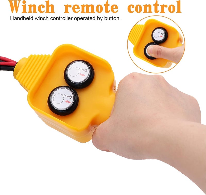Torkettle Winch Hand Control Assembly Controller with Solenoid Relay Built-in for 1500lbs to 4500lbs 12V Electric Winch - Image 2